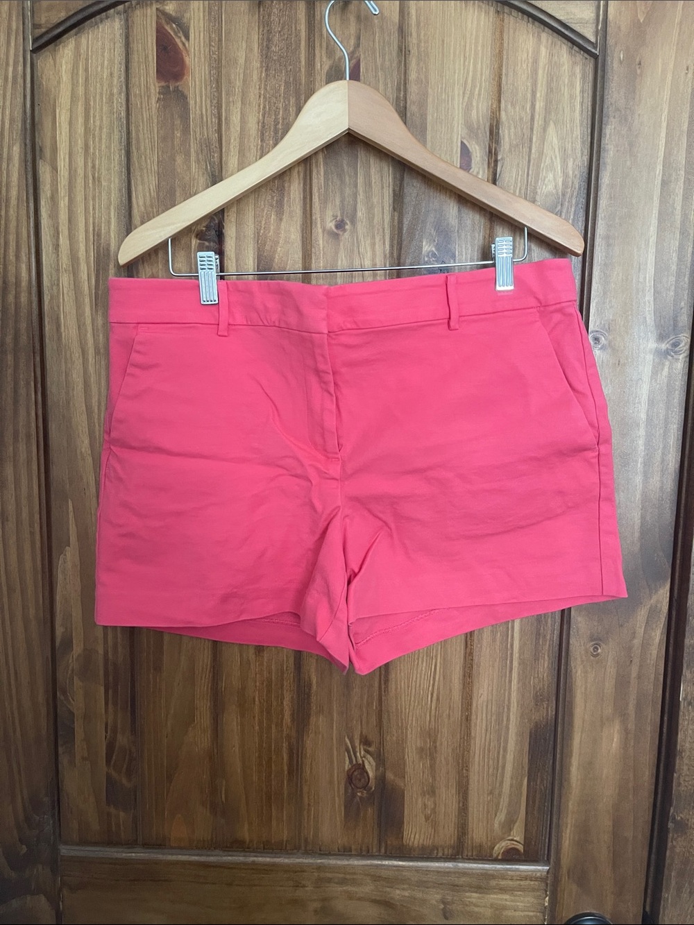 LOFT Coral Pink Chino Shorts